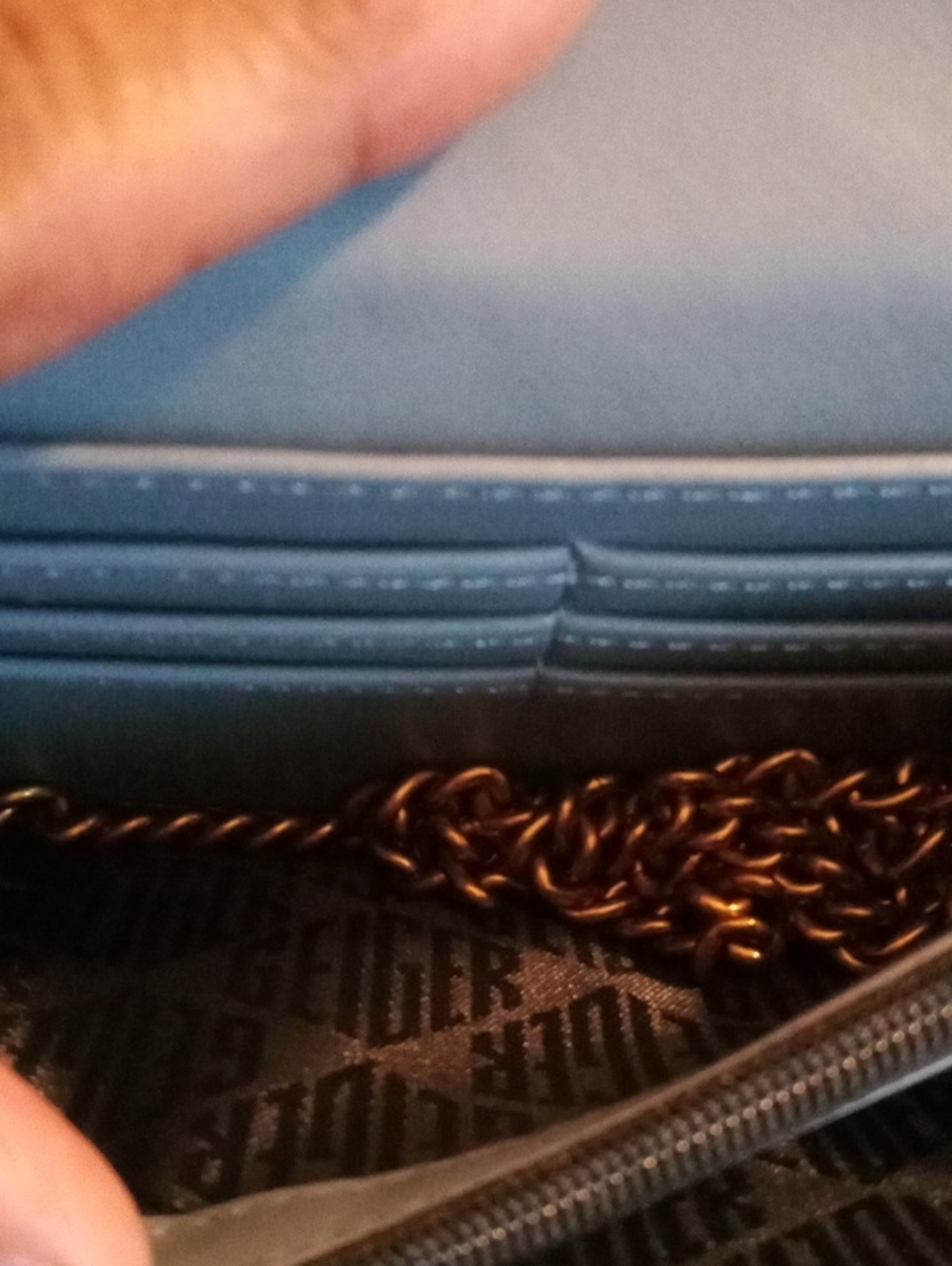 Kurt Geiger london leather crossbody.Blue multicolor. - Picture 7 of 8